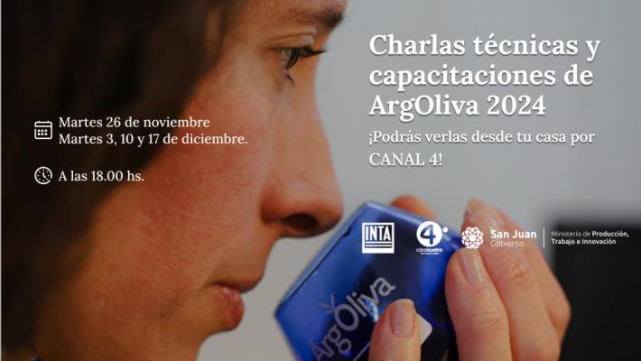 ArgOliva 2024: las charlas técnicas y capacitaciones se podrán ver desde casa